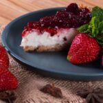 No-Bake Snickers Strawberry Cheesecake