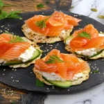 What are salmon bites made of