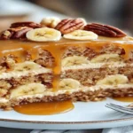 Banana Pecan Caramel Layer