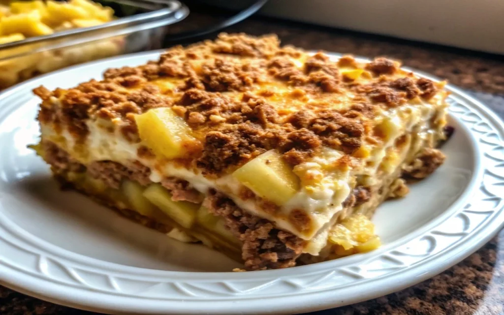 Loaded Potato & Meatloaf Casserole